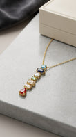 Rainbow Luxe Drop Necklace
