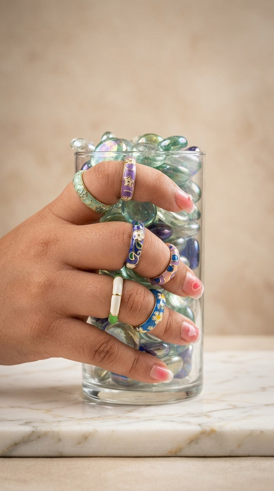Color Bloom Ring Set