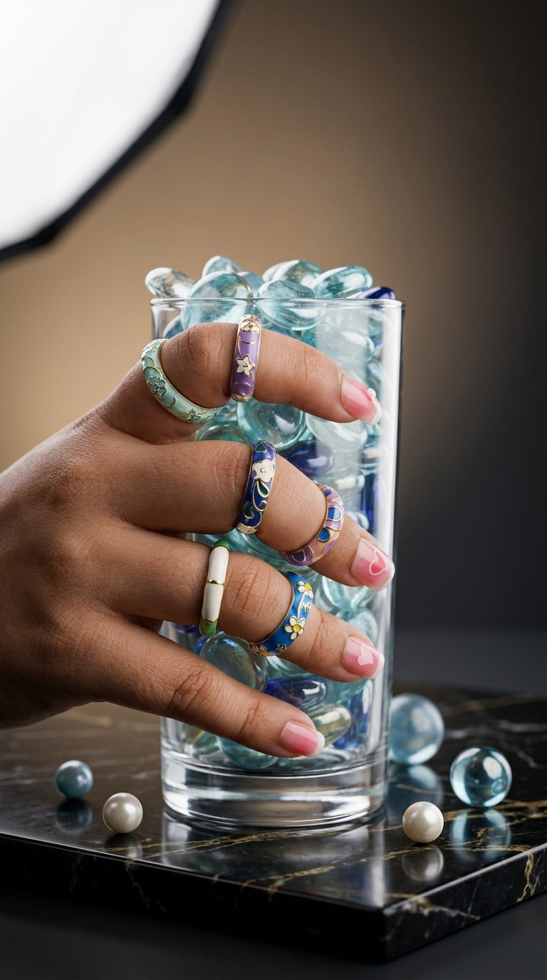 Color Bloom Ring Set