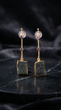 Violet Aura Drop Earrings