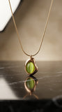 Emerald Aura Minimal Necklace