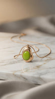 Emerald Aura Minimal Necklace