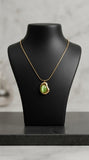 Emerald Aura Minimal Necklace